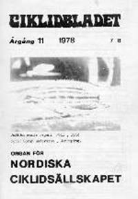Omslag för Ciklidbladet 1978/09