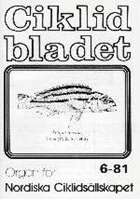 Omslag för Ciklidbladet 1981/06