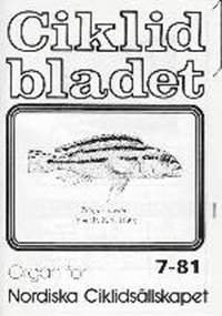 Omslag för Ciklidbladet 1981/07