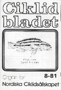 Omslag för Ciklidbladet 1981/08