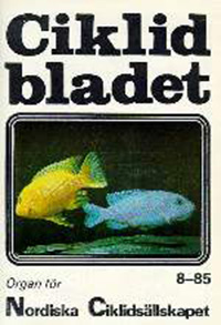 Omslag för Ciklidbladet 1985/08