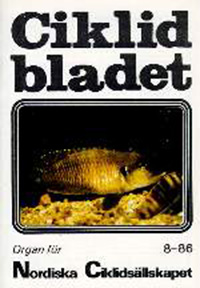 Omslag för Ciklidbladet 1986/08