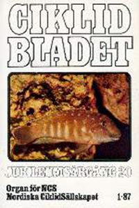 Omslag för Ciklidbladet 1987/01