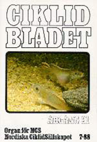 Omslag för Ciklidbladet 1988/07