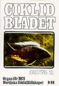 Omslag för Ciklidbladet 1988/08