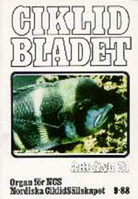 Omslag för Ciklidbladet 1988/09
