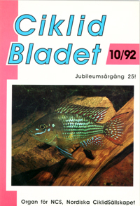 Omslag för Ciklidbladet 1992/10