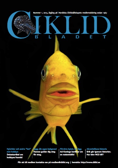 Omslag för Ciklidbladet 2015/01
