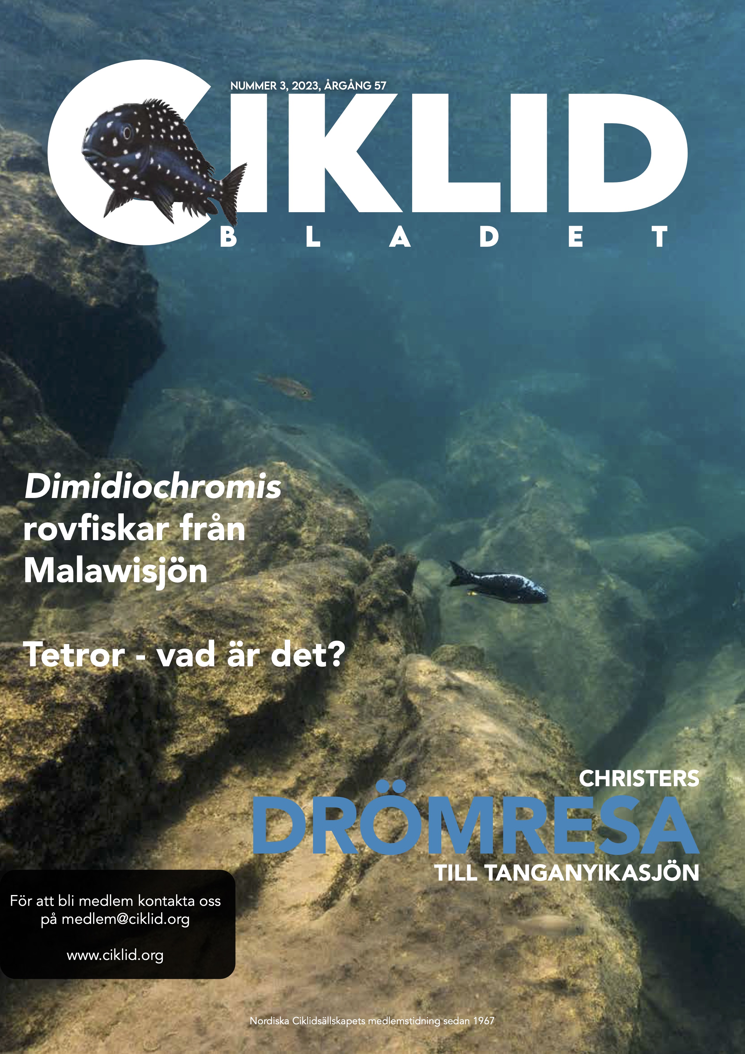 Omslag för Ciklidbladet 2023/03